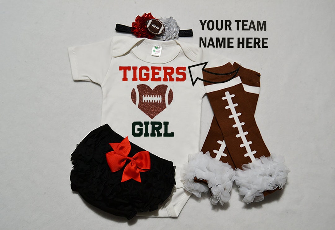 Baby Girls Football Outfit Baby Football Jersey Girls Etsy