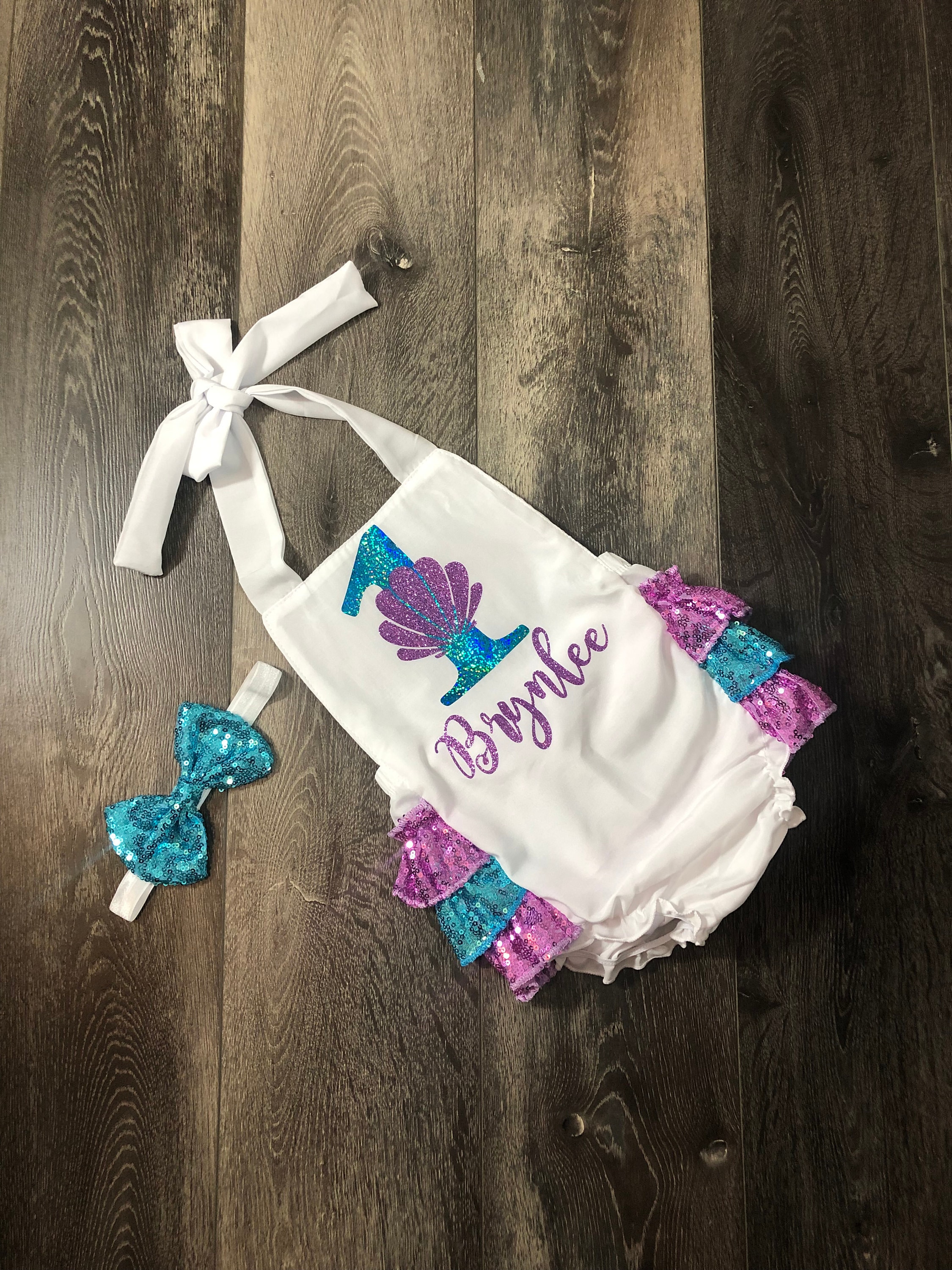 girls mermaid 1st birthday outfit, girls oneder the sea outfit , girls mermaid birthday outfit - girls mermaid 1st birthday invitations