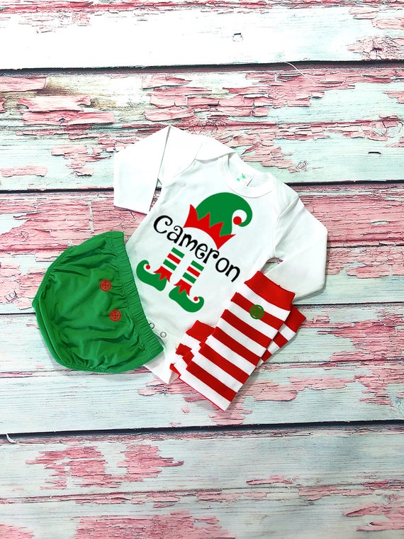 my first christmas elf outfit