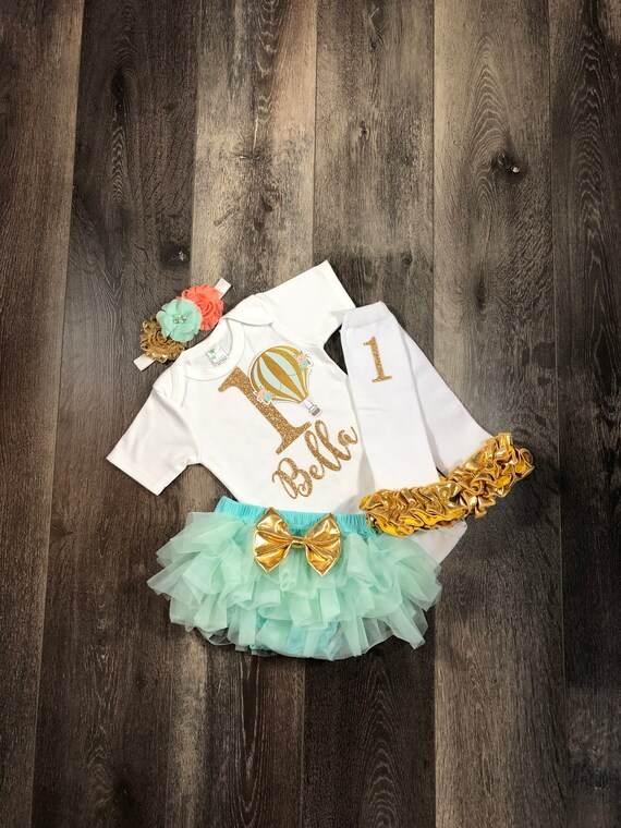 hot air balloon 1st birthday outfit