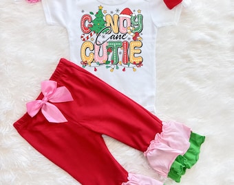Mi primer conjunto navideño para bebé niña - conjunto navideño rosa para bebé niña - mi primer conjunto navideño para bebé niña - mi primer conjunto navideño rosa para bebé