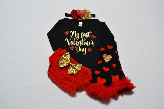 my first valentine's day outfit for girl