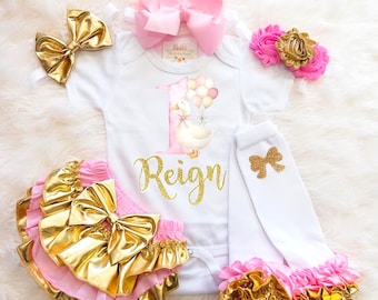 süße Gans zum ersten Geburtstag Outfit - süße Gans zum ersten Geburtstag Outfit - süße Gans zum 1. Geburtstag Einladungen