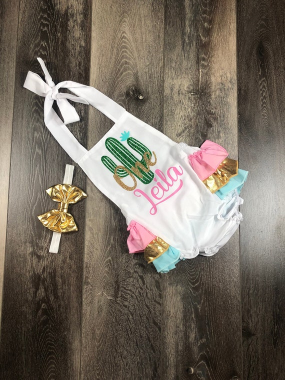 Buy Cactus Girls 1st Birthday Desert Cactus 1st Birthday Romper