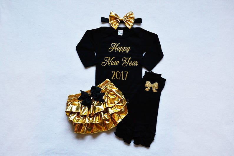 baby girl new years outfit
