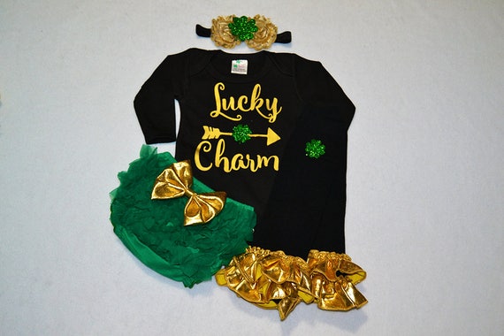 Saint Patricks Day Baby Girl Outfit Baby Girl Saint Patricks Day