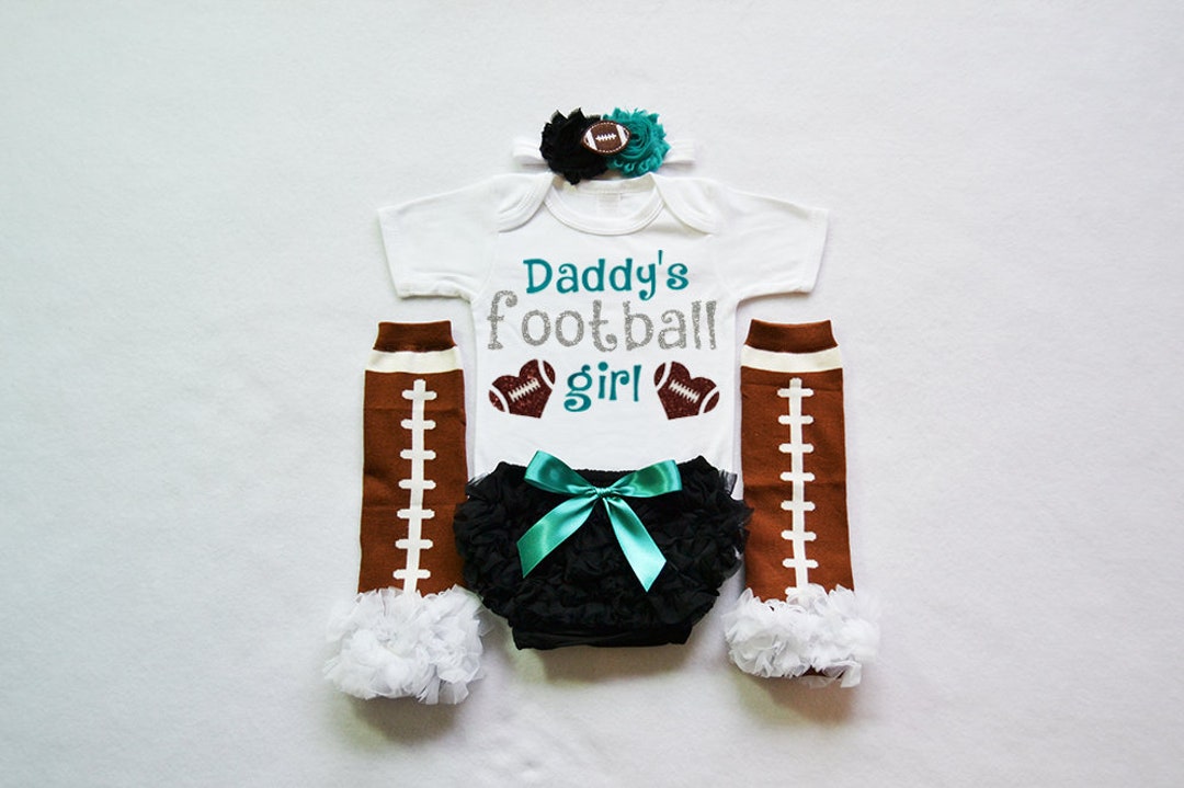 Daddys Football Girl Daddys Football Buddy Baby Girls Football Outfit