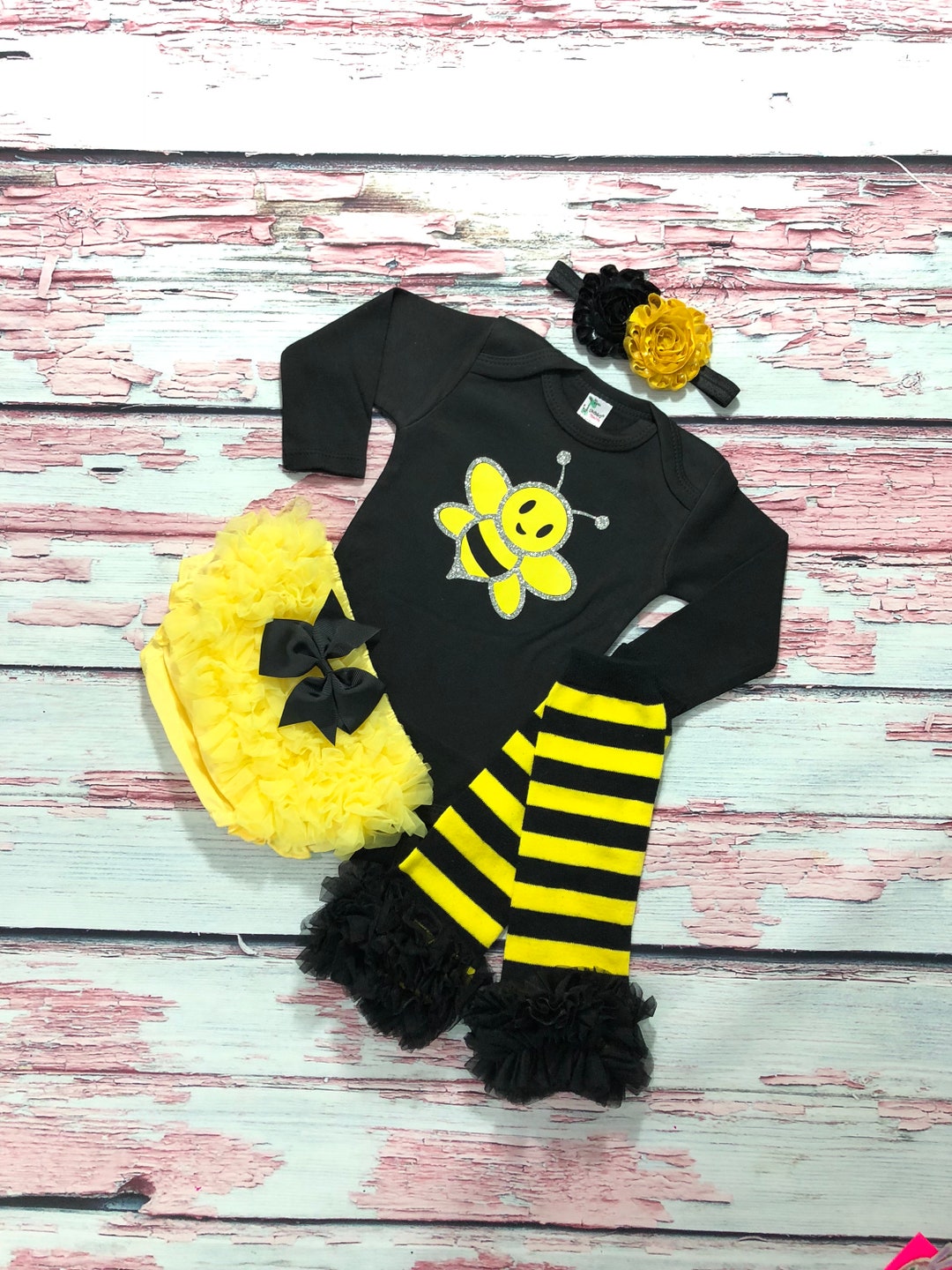 Baby Girls Bumble Bee Costume Baby Girls Bumble Bee Halloween Costume