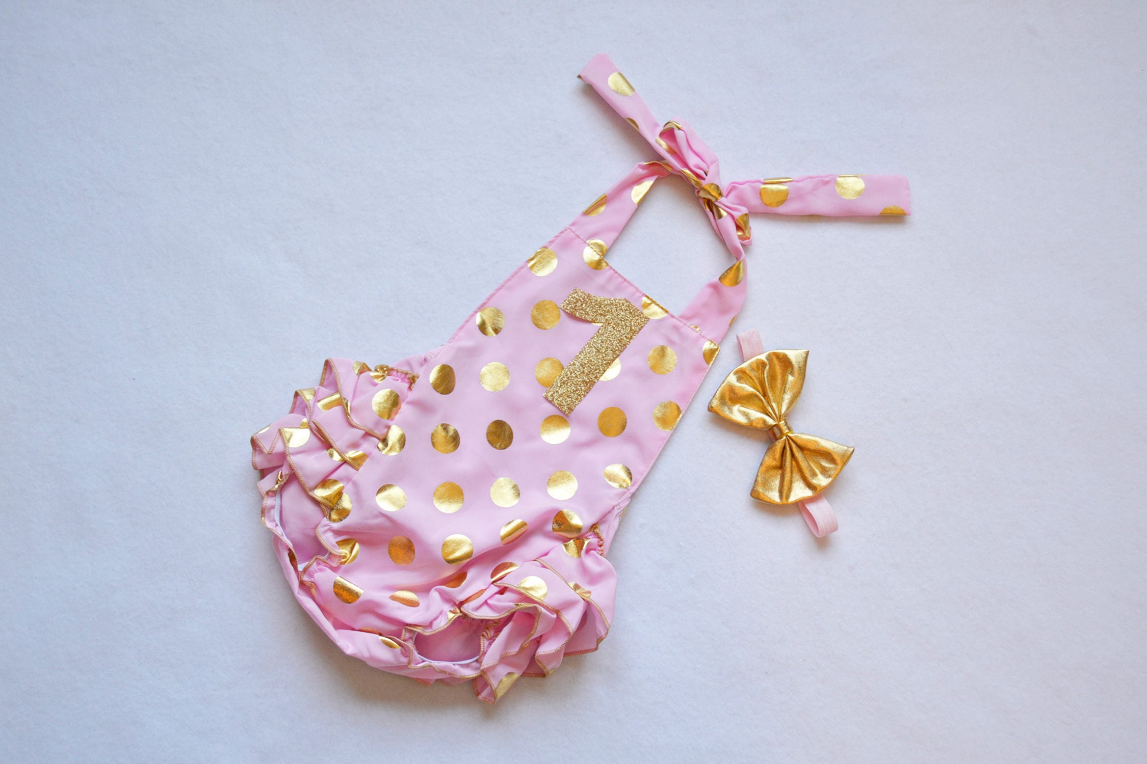 Pink Gold Baby Dress - Etsy