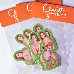 Charlotte Etwas Vinyl Aufkleber Sticker Pack