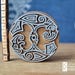 Wooden Printing Block Carved Stamp Viking Odin Two Ravens. Scrapbooking, Leather, Pottery, Ceramic, Fabric Blocks. Celtic Pagan Nordic Bird