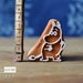 Wooden Printing Block Carved Stamp Mumintroll. Scrapbooking, Leather, Pottery, Ceramic, Fabric Blocks.
