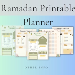 Planificador imprimible del diario de Ramadán 2024, Planificador imprimible  PDF, Ramadán de 30 días, Calendario de Ramadán, Decoración de Ramadán -   España
