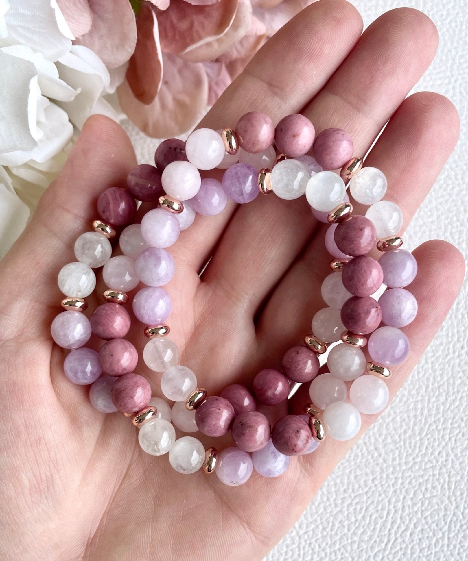 Rose quartz bracelet 2024 to attract love