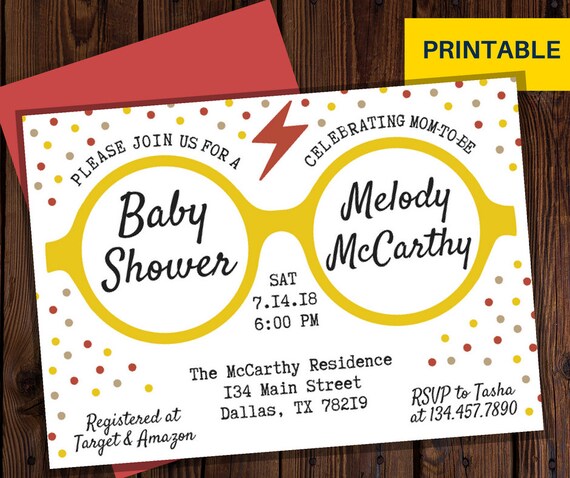 Harry Potter Baby Shower Free Printables