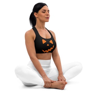 pumpkin smile Sports bra