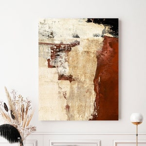 Earth tones Wall Art Print, Original Art prints, Earth Tones Texture Wall Art, Abstract Original Paintings On Fine Art Paper Or Canvas