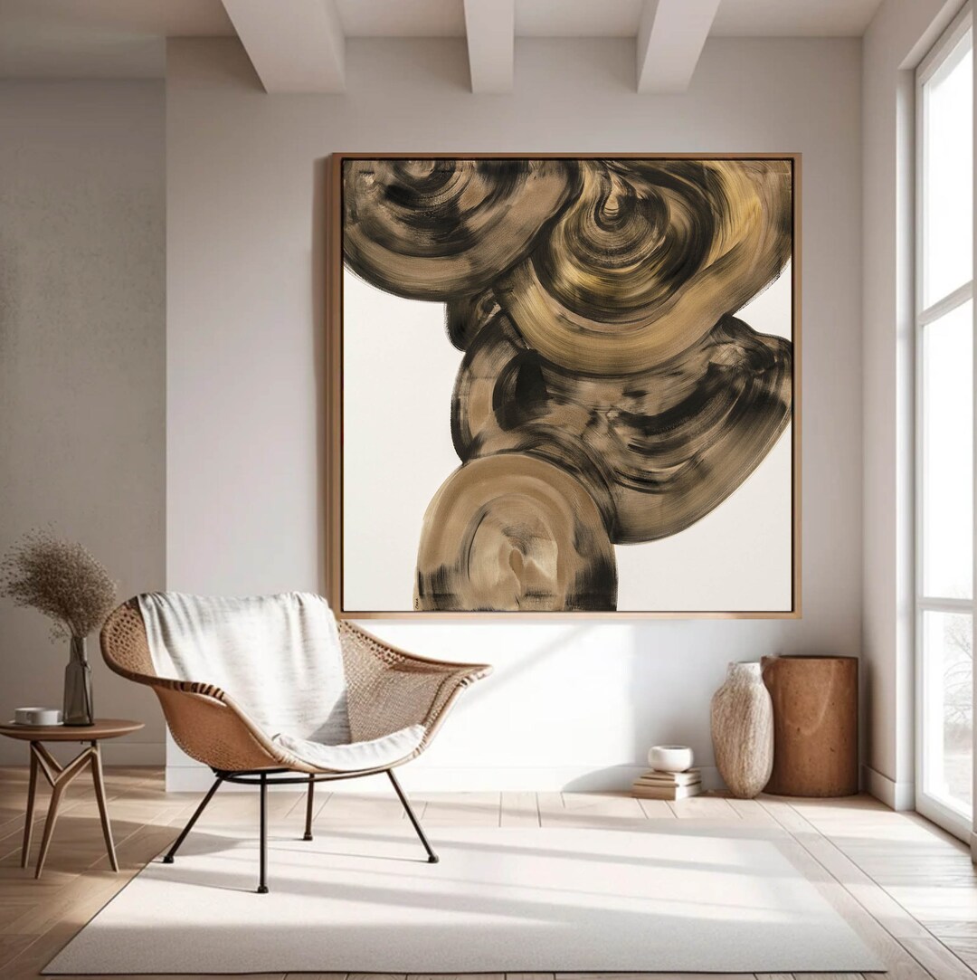 Wabi Sabi Art, Black and Brown Minimalist Wall Art, Wabi Sabi Wall Art ...