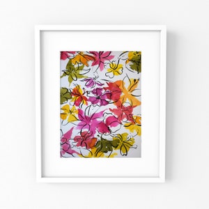 Small Watercolor Painting.Original Watercolor Painting.Handmade Watercolor Paint. Watercolor Paints. Watercolor Flowers. Watercolor Original