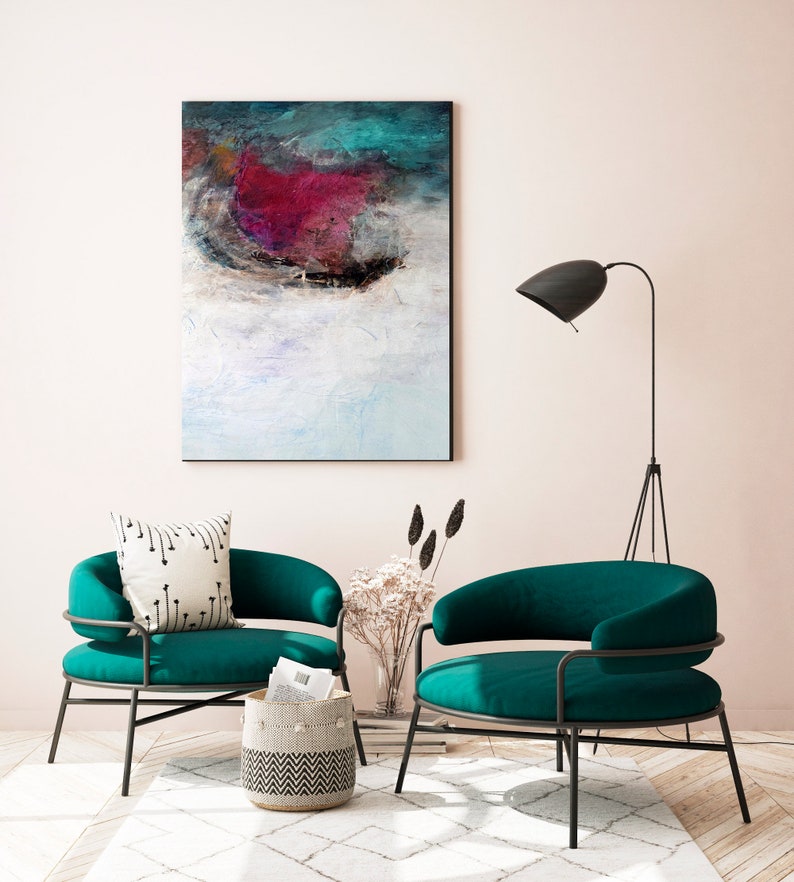 Extra Large Wall Art Abstract, Huge Wall Art, Large Colorful Abstract