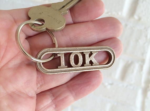 Running Keyring Runner Gift Marathon Keyring Run Jogging Cross Country Keep Fit