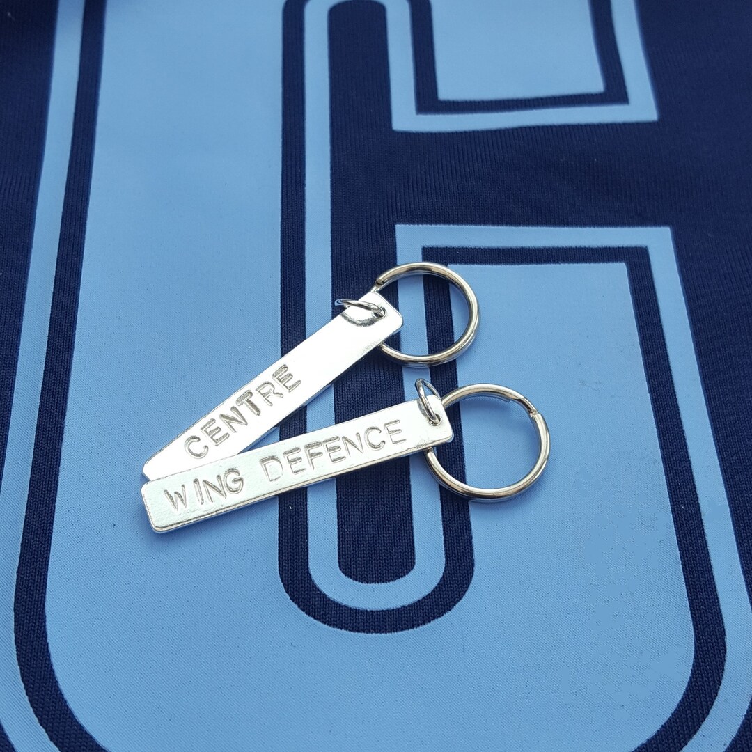 Netball Jewellery Position Keyrings Etsy UK