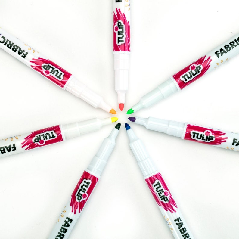 20 Pack Tulip Fabric Markers Permanent Nontoxic Fine Bullet Etsy