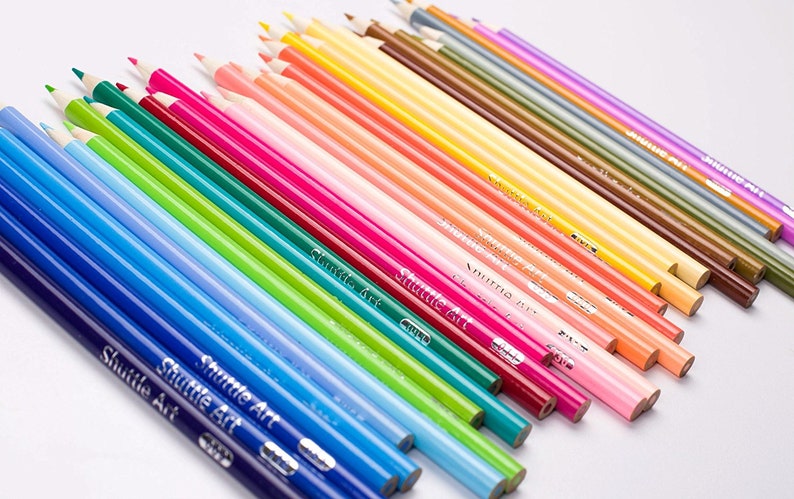 Shuttle Art 136 Colored Pencils Soft Core Color Pencil Set