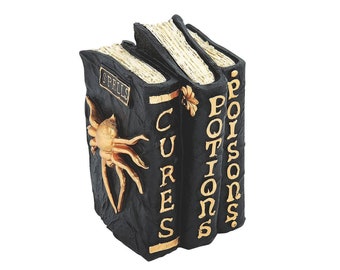 Spell Book Tabletop Decoration, Witch, Spooky, Halloween Home Decor, 1 Piece - 3 1/2" x 4" x 5 1/4"