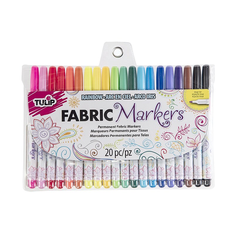 20 Pack Tulip Fabric Markers Permanent Nontoxic Fine Bullet Etsy