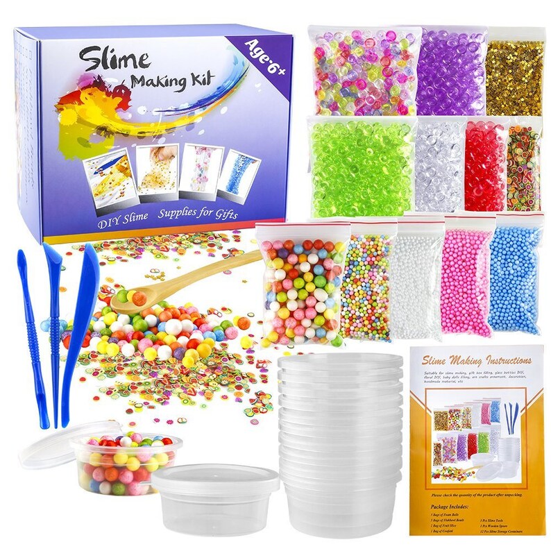 28pack Slime Making Kit Fishbowl Beads Foam Balls Slime Etsy