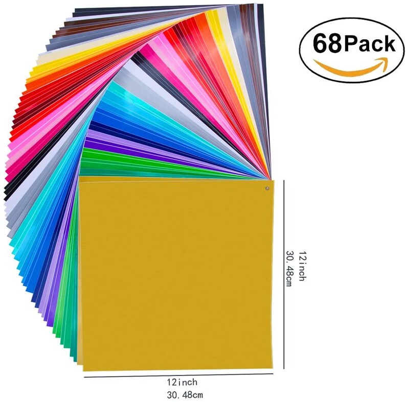 Premium Permanent Self Adhesive Vinyl SheetsAssorted Colors Etsy