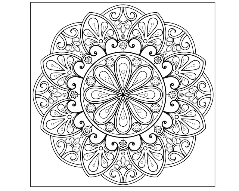 125 Printable Mandala Coloring - Il 794xN.4037356897 Rtgh 