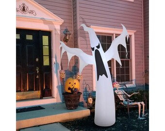 6ft Creepy Ghost Inflatable Halloween Decoration, Outdoor Halloween Decor