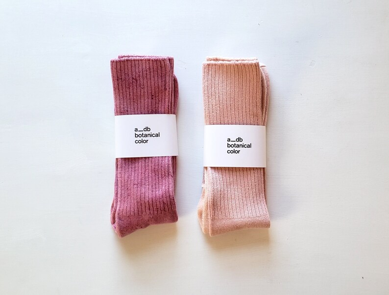 eco Fashion Super Soft Bamboo Plant Dyed Socks Natural Dye Bundle Dyed Socks sustainable Botanically Dyed Socks Tie Dyed Socks