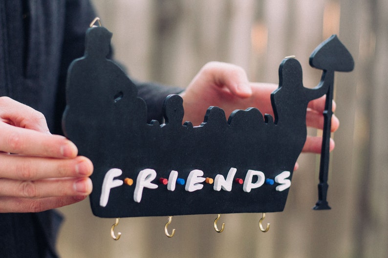 Friends Tv Show Central Perk Key Holder For Wall Etsy