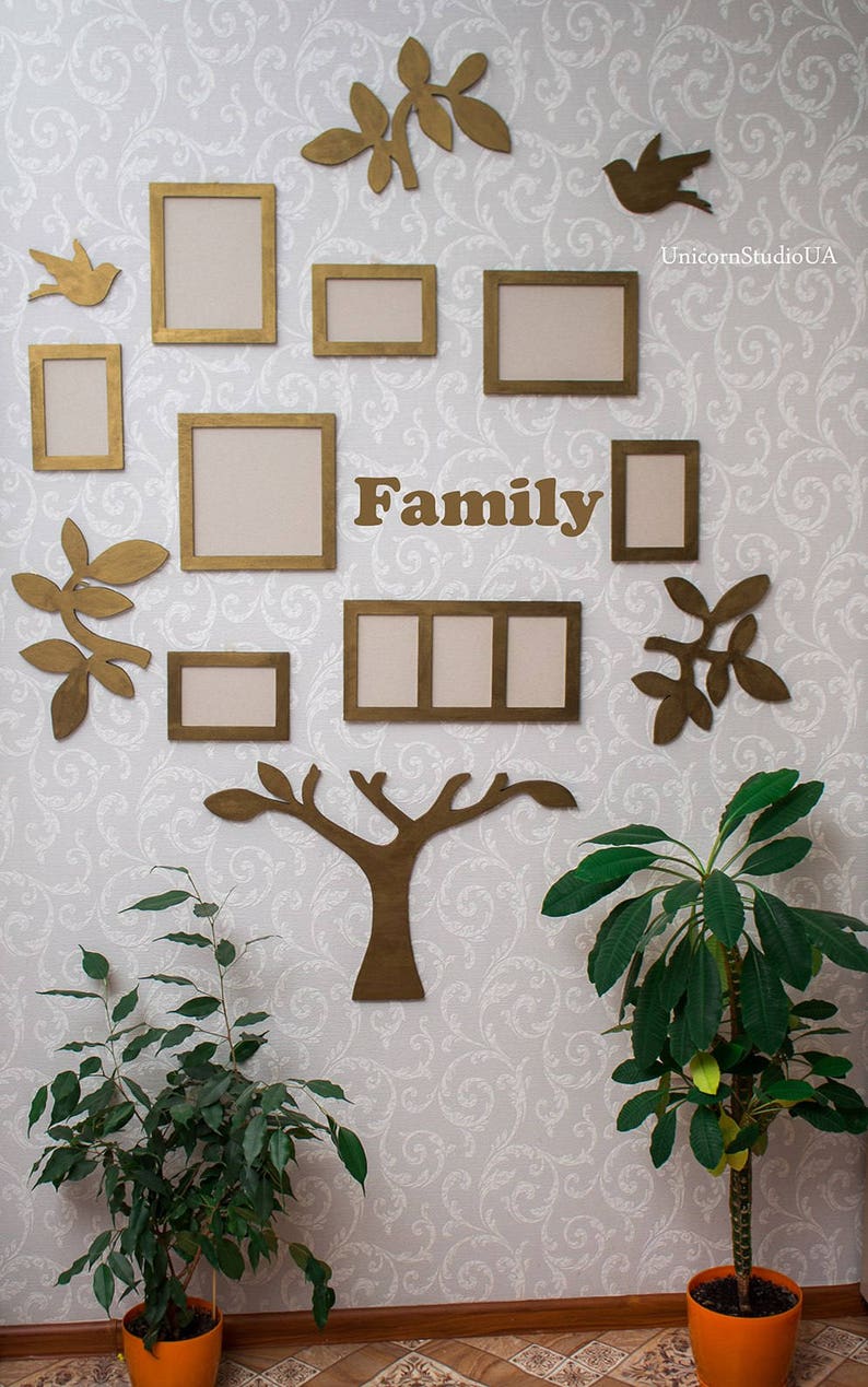Family Tree Frame Wall Decor Frames Personalised Anniversary Gift For Pas From Grandchildren Grandpas