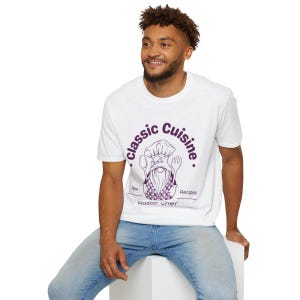 Chef T-Shirt, Classic Cuisine Gift, Cooking Enthusiast Tee, Culinary Master Shirt, Foodie Apparel