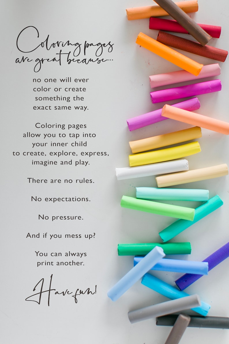 30 Printable Coloring Pages Coloring Pages for ADHD Adults - Etsy Canada