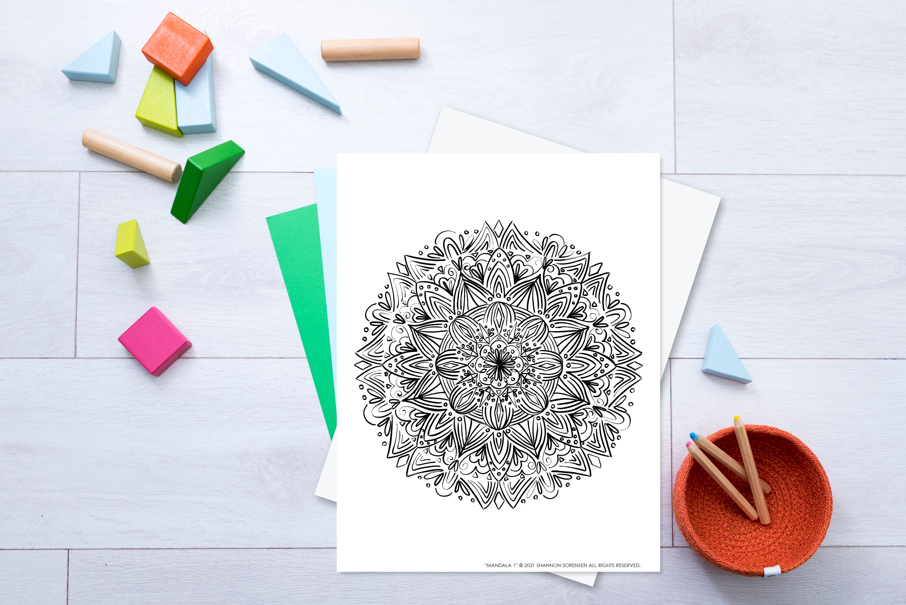 30 Printable Coloring Pages, Coloring Pages for ADHD Adults, Creative