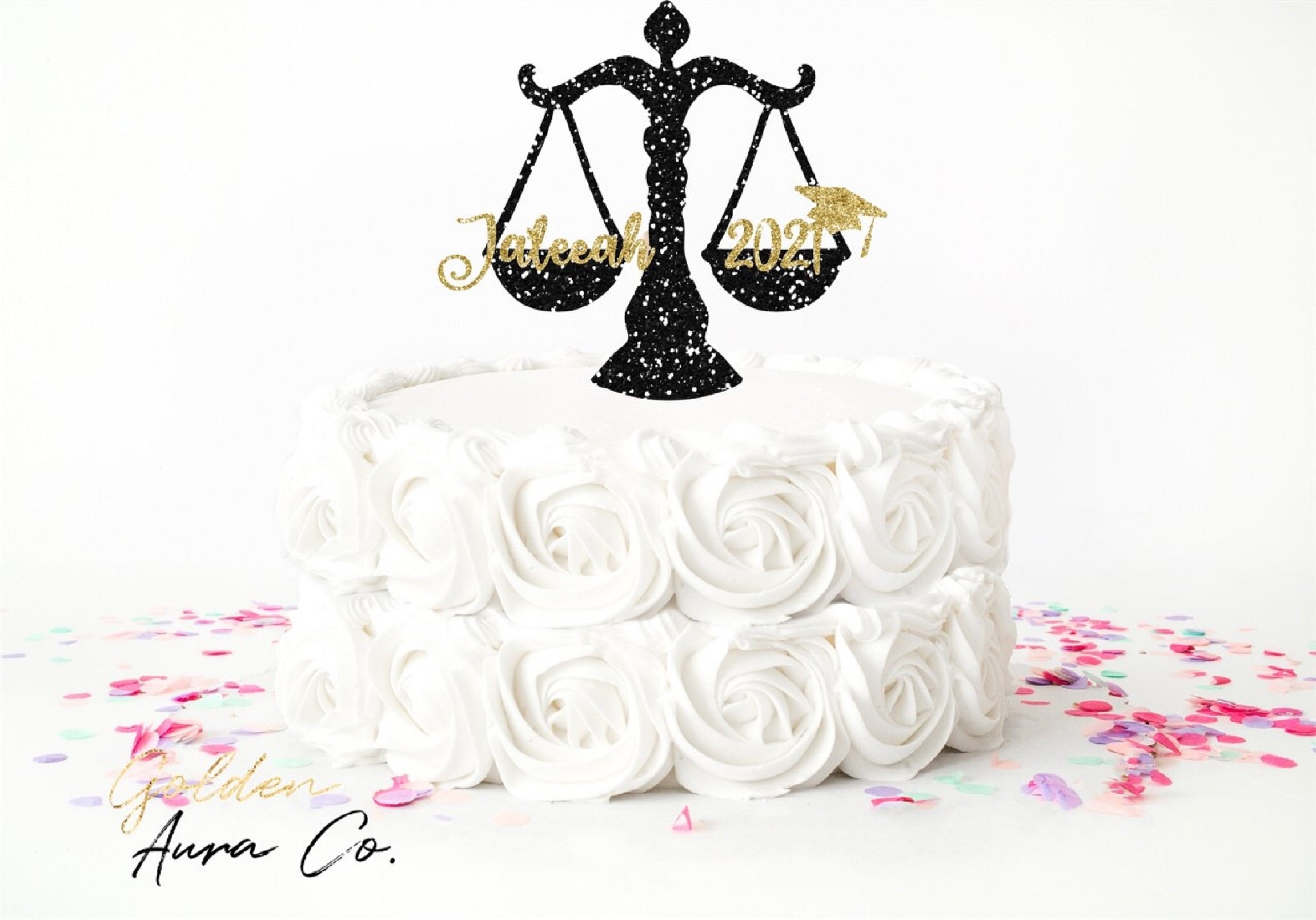 Law Cake Topper Scale of Justice Topper Law School Cake Etsy Canada