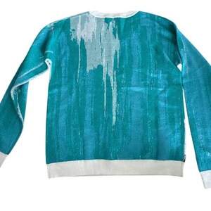 Anthropologie Lauren Walcott Llama Watercolor Sweater image 5