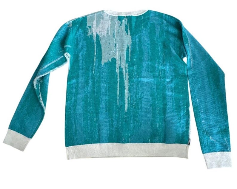 Anthropologie Lauren Walcott Llama Watercolor Sweater image 5