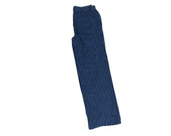 Ralph Lauren Railroad Stripe Wide Leg Denim Jeans 2 Y2K - Etsy