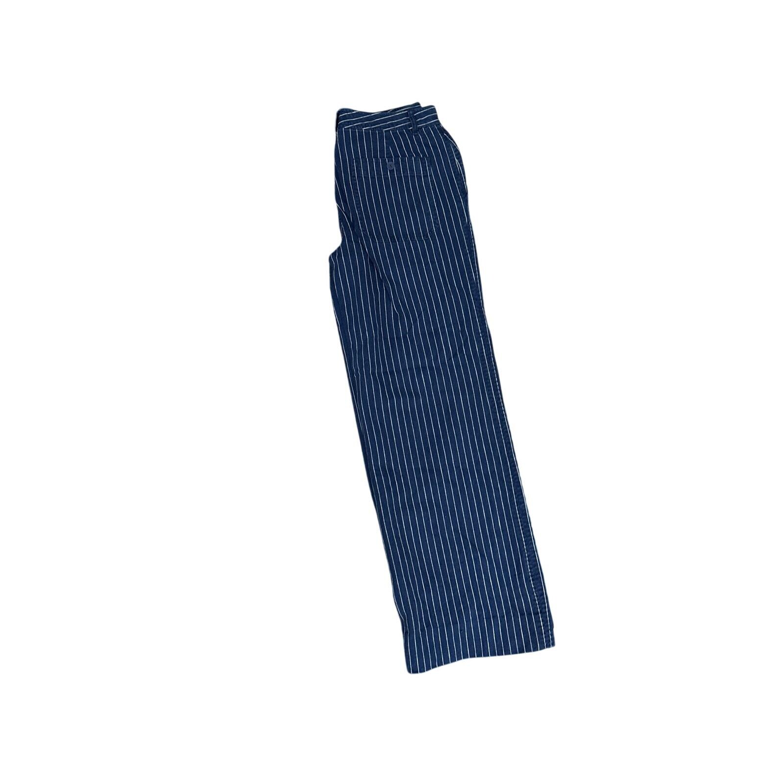 Ralph Lauren Railroad Stripe Wide Leg Denim Jeans 2 Y2K - Etsy