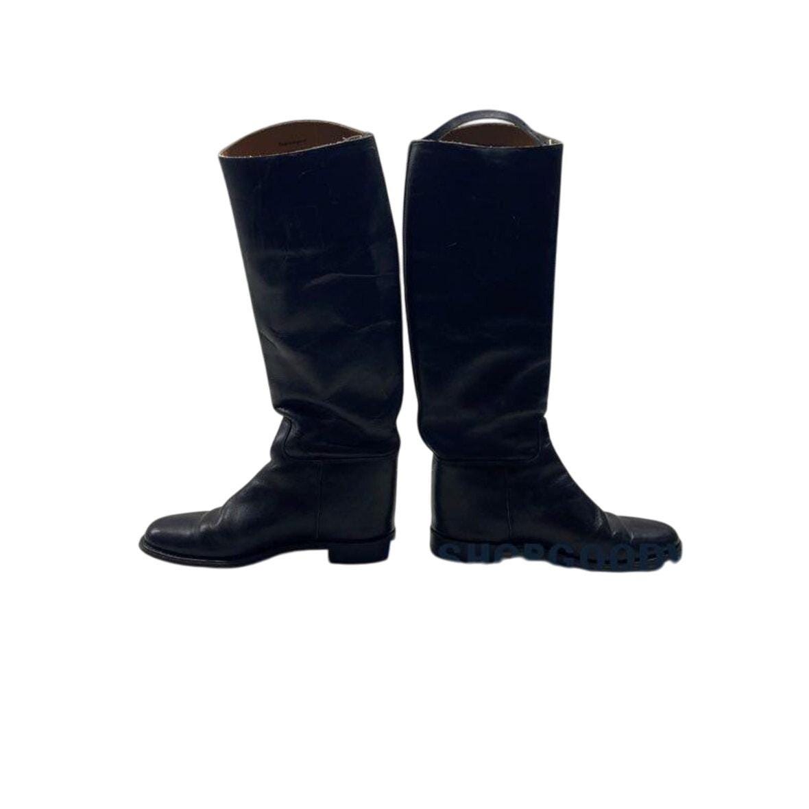 Marlborough Black Leather Riding Boots Made in England 6.5  display picture 1