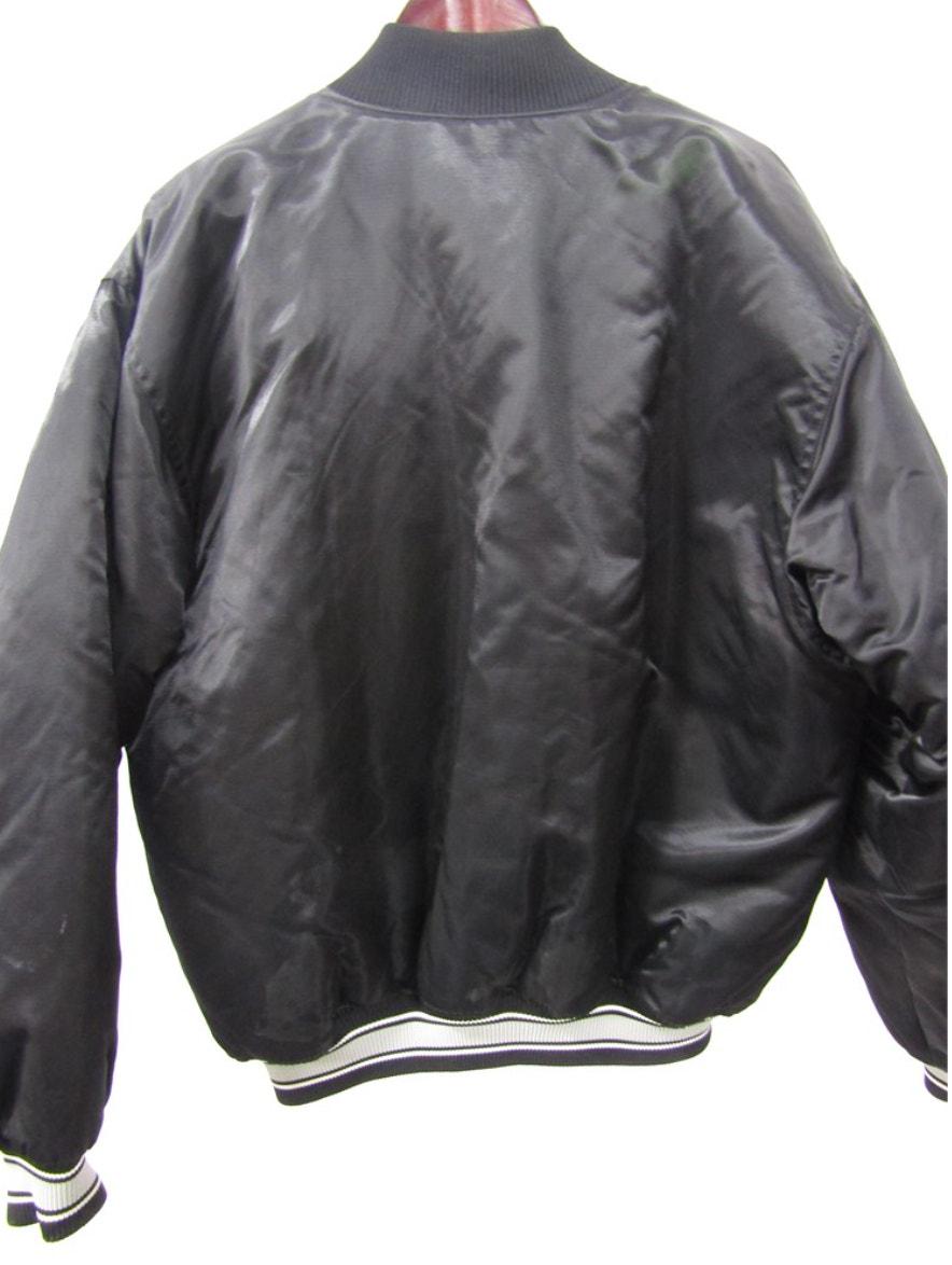 【デッドストック】ヴィンテージ　RAIDERS BOMBER JACKET VTG 90s Rare NFL Oakland Raiders Leather Bomber Jacket 2XL