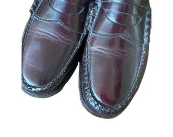 Johnston & Murphy Aristocraft Penny Loafers 8 Burgundy 