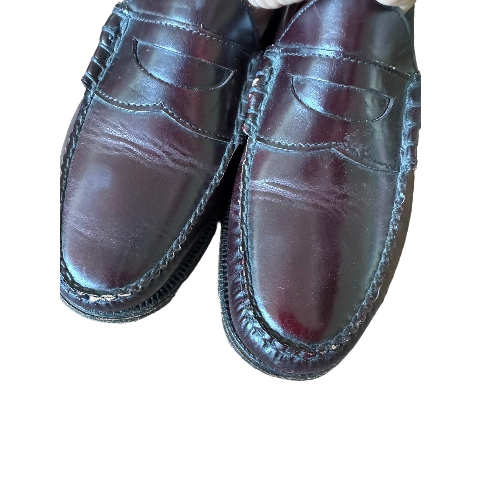 Vtg Johnston Murphy Aristocrat Mens Codovan Burgundy‎ Leather Loafers USA 10 N? JOHNSTON & MURPHY Vintage Aristocrat Mens Leather Burgandy  main image 2
