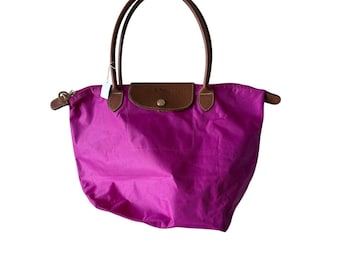 Women’s Longchamp Le Pliage Small Tote Bag - Pink Nylon & Leather - Pre-Owned